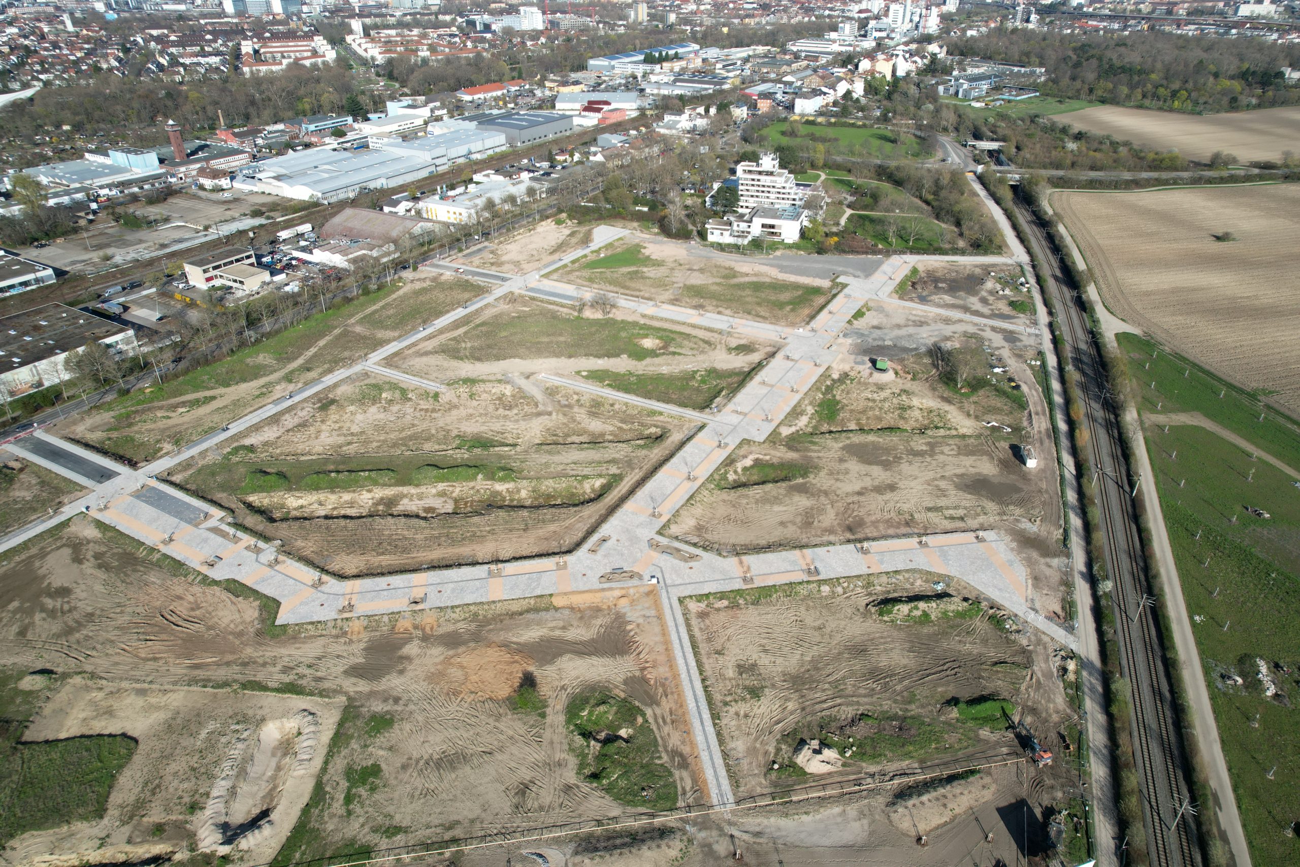 Luftbild Heinrich-Pesch-Siedlung Ludwigshafen